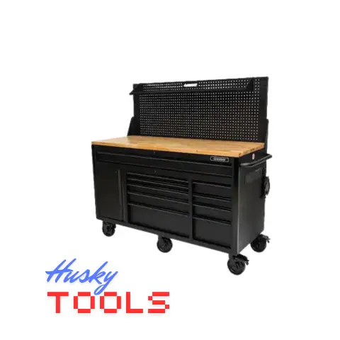 Husky D-Heavy Duty 10-Drawer 1-Door Mobile Workbench